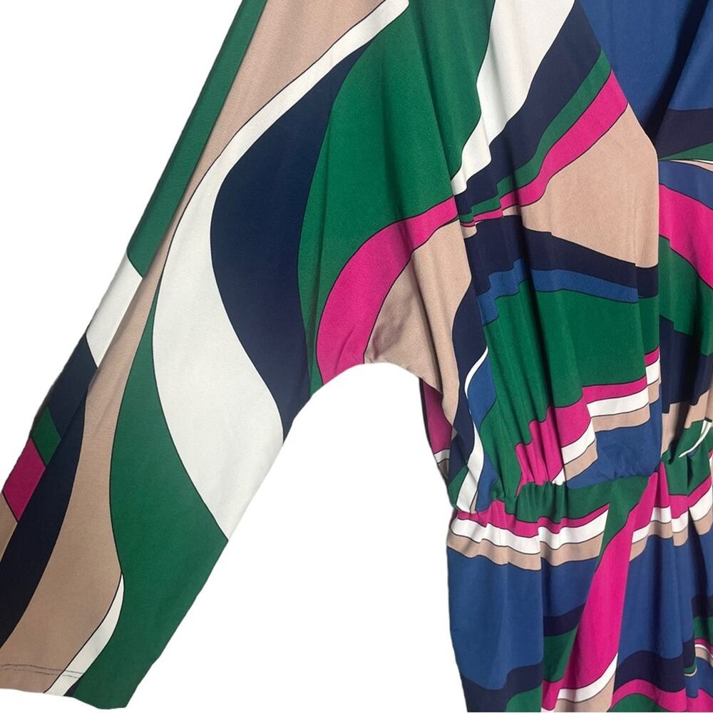 Trina Turk Women’s Birch Dress Size Medium Colorful Geometric Jersey - Picture 5 of 8